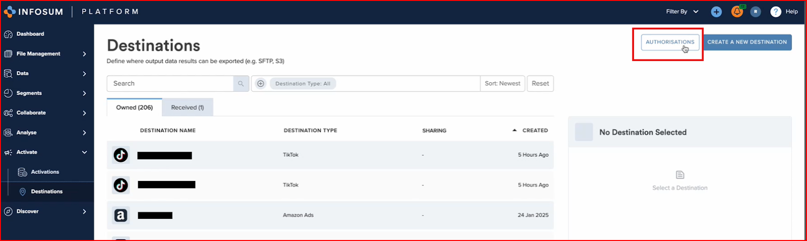 Pic. 1: Authorizations Tab
